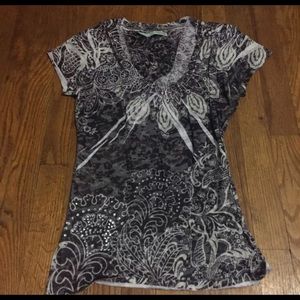 Maurices Paisley Rhinestone Top